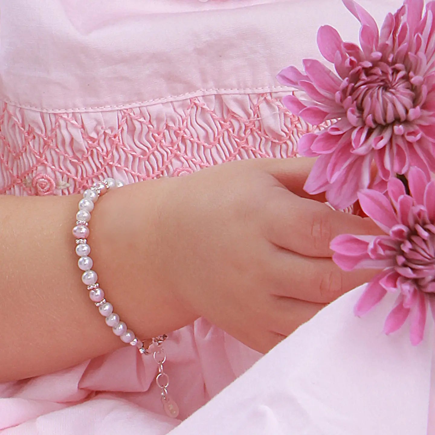 Rose and Pearl Bracelet