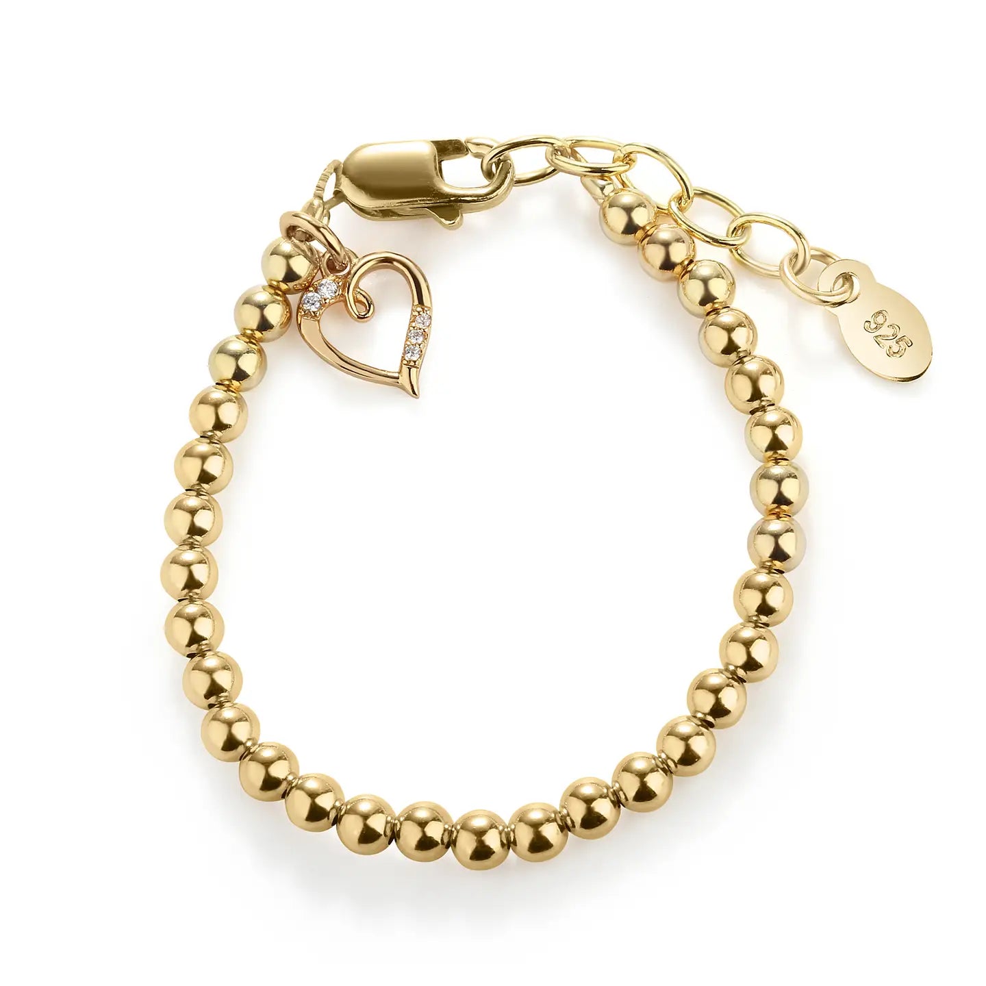 Brilliant Heart Bracelet 14k