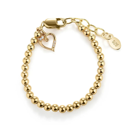 Brilliant Heart Bracelet 14k